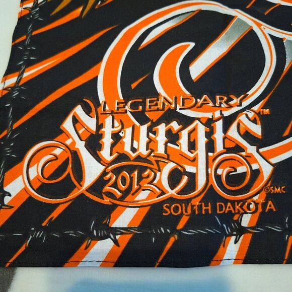 Sturgis‎ 2012 Legendary Bandana Screaming Bald Eagle Design 23" x 23" Bandana - Picture 7 of 7